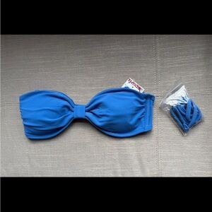 Abercrombie & Fitch Blue Bandeau Bikini Top